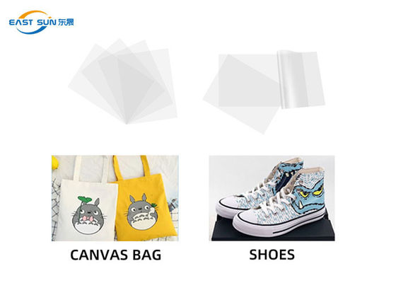 Harga bagus A3 A4 Transfer Film PET 30CM 33CM 60CM Satu Sisi Matte Cold Peeling Untuk Pencetakan DTF on line