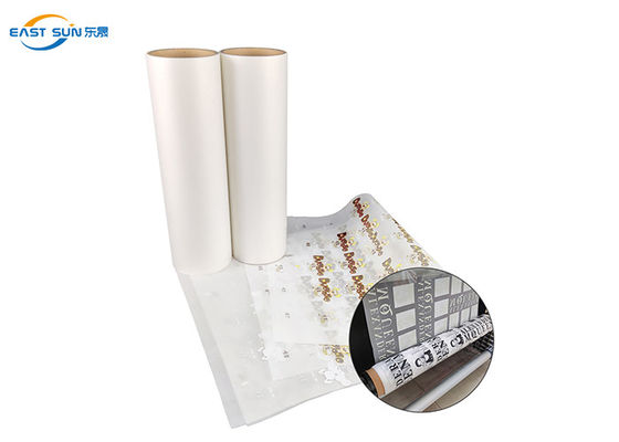 Harga bagus Pencetakan DTF 30cm 33cm 60cm Hot Peel Heat Transfer Film PET DTF Film Roll on line
