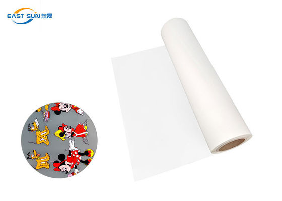 Harga bagus Hot Tear 60cm Lebar DTF Film Roll PET Single Sided Heat Transfer Printing Film on line