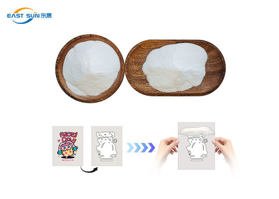 Harga bagus Premium Putih TPU DTF Adhesive Powder Elastisitas Superior 80-170μm Ukuran butir untuk DTF Transfer Printing on line