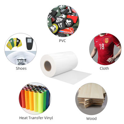 Harga bagus Film perekat peleburan panas sisi ganda yang ramah lingkungan PES dengan kertas pelepasan, ketebalan 0,05 ‰ 0,15 mm, ideal untuk ikatan tambalan PVC on line
